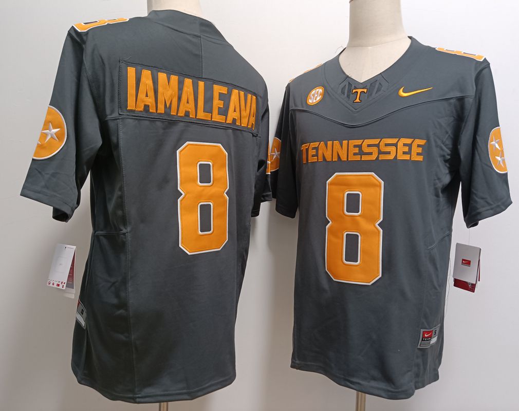 Men Tennessee Volunteers 8 Iamaleava Black Nike 2025 NCAA Jersey
